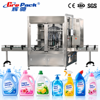 Ligne automatique de remplissage, de bouchage et d'étiquetage de détergent liquide pour shampooing, savon liquide et produits de nettoyage