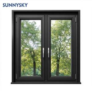 Sunnysky tùy chỉnh Hợp kim nhôm cửa sổ khuôn cửa sổ khu dân cư nhiệt phá vỡ cách nhiệt đôi kính cửa sổ nhà - Product Image 1