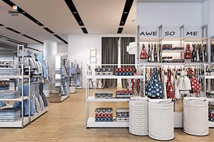 Tienda de ropa personalizada para niños Diseño de ropa para niños Estantes de exhibición Proveedor de muebles para tiendas minoristas Boutiques - Product Image 4