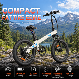Individuelles Logo OEM/ODM Fabrik Direkt 350W Heckmotor 36V 10Ah Akku LCD mechanische Scheibenbremsen faltbares Elektrofahrrad - Product Image 2