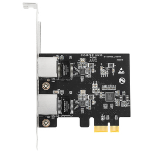 High Quality PC 10/100/1000 Mbps Realtek PCIe 1x to 2 Port Gigabit Wired Network Card for Server/Desktop <b>LAN</b> <b>Adapter</b> in Stock Gi - Product Image 2