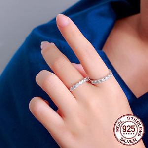 Женское обручальное кольцо с 925 фианитом - Product Image 2