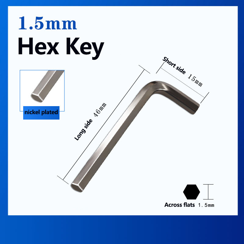 H1.5x15x46 ชุบนิกเกิล