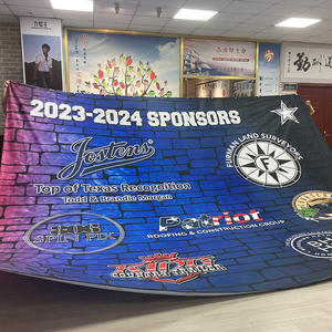 Impresión personalizada de cualquier tamaño LOGO personalizado 100% poliéster gigante partido de Fútbol multitud Fans <span class=keywords><strong>Surf</strong></span> mega bandera Banner - Product Image 3