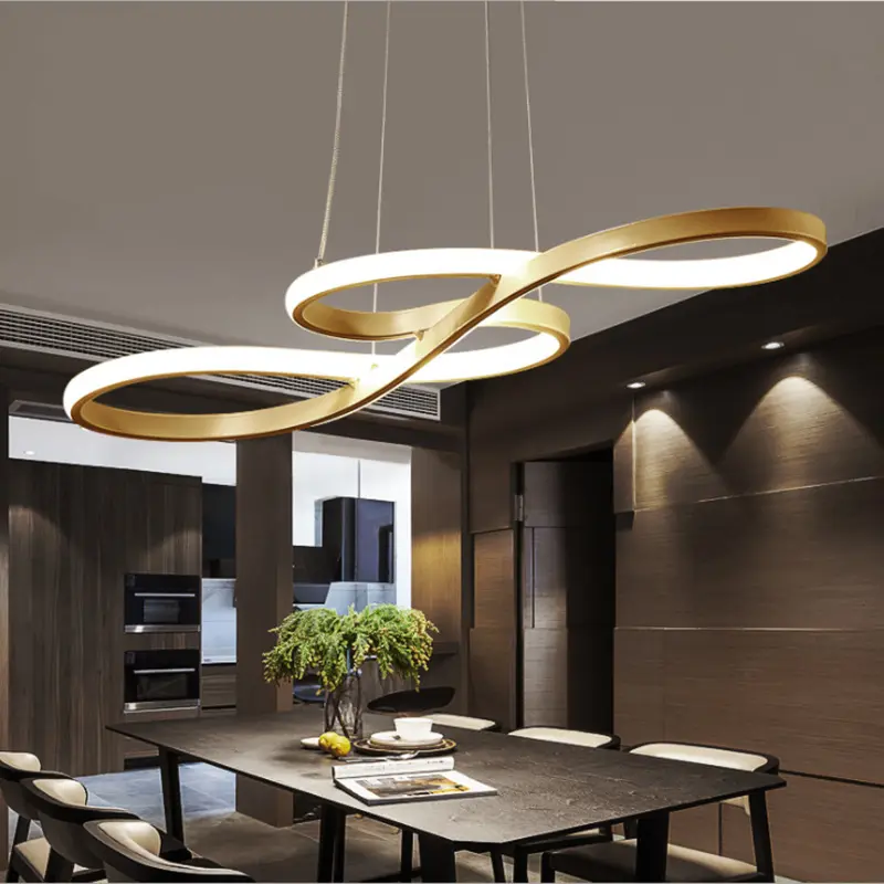 Modern Pendant Chandelier For Office Dining Room Kitchen Aluminum LED Lamps Living Room Chandelier Lighting