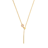 Pendentif Collier Alphabet en Acier Inoxydable Plaqué Or 18K Réglable 26 Lettres Breloques Zircon pour Fabrication de Colliers et Bracelets