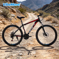 Vélo de montagne 26 pouces, freins à double disque, cadre en acier au carbone, fourche à ressort, vitesses variables pour hommes, femmes, jeunes, cyclisme XC