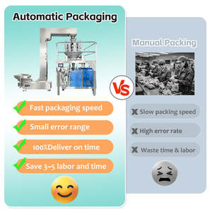 Machine d'emballage entièrement automatique pour chips de pommes de terre et chips de plantain, avec pesage, remplissage et scellage automatiques pour sachets préformés de snacks granulés - Product Image 4