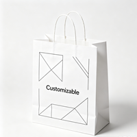 Sac en papier personnalisé en carton blanc résistant à l'humidité pour les boutiques de fruits, les pâtisseries et l'emballage de cadeaux alimentaires frais