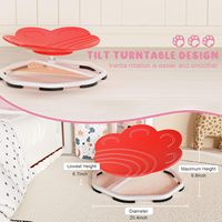 Chaise pivotante sensorielle rouge enfants autistes enfants intérieur extérieur équipement de jeu éducatif Spin jouets sensoriels Coordination du corps