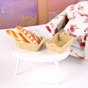 Cesta de Almacenamiento en Miniatura de Resina a Escala 1:12 para Casa de Muñecas, Accesorios de Modelo, Juguetes, Decoración para el Hogar - Product Image 3