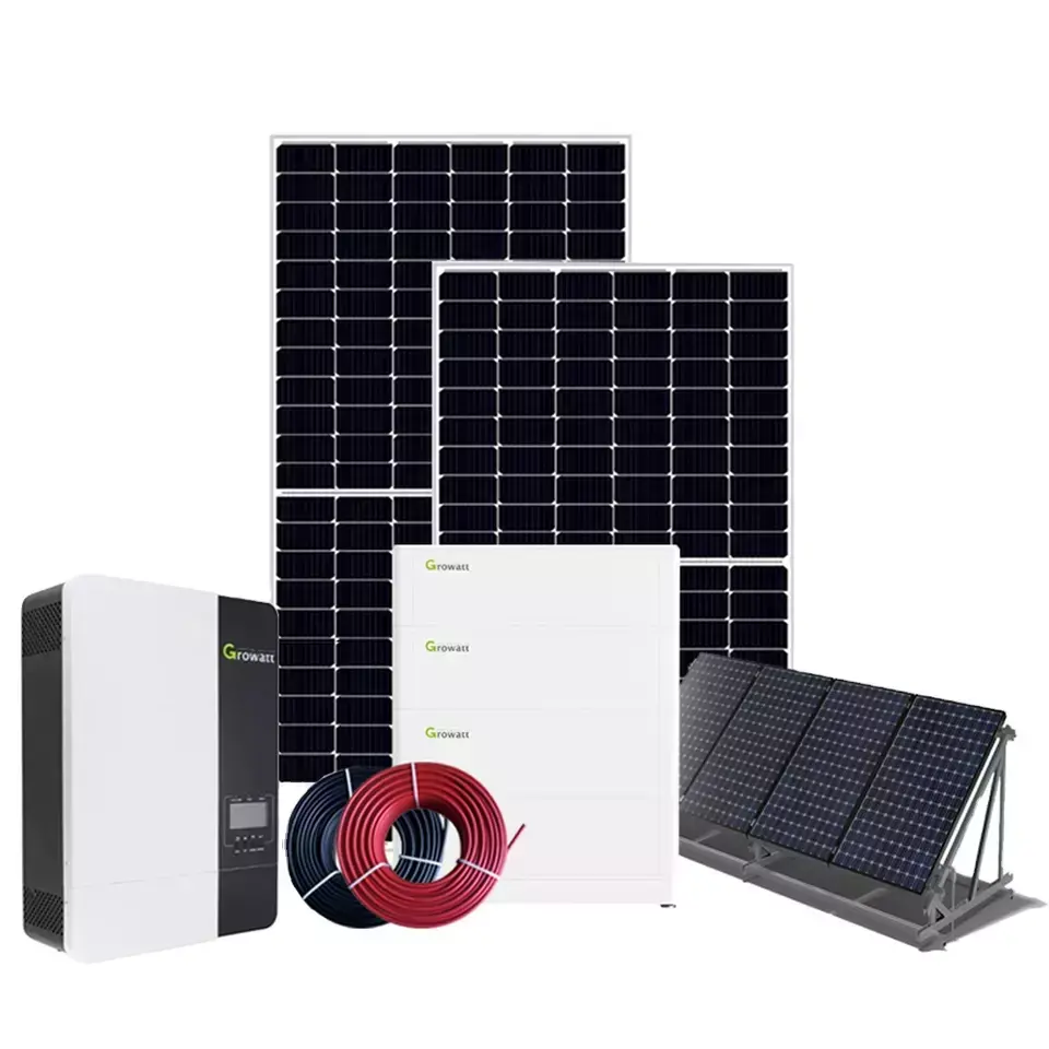 Morel personnalise le système solaire commercial hors réseau 50KW 100KW 200KW avec des kits complets de batterie au lithium GEL