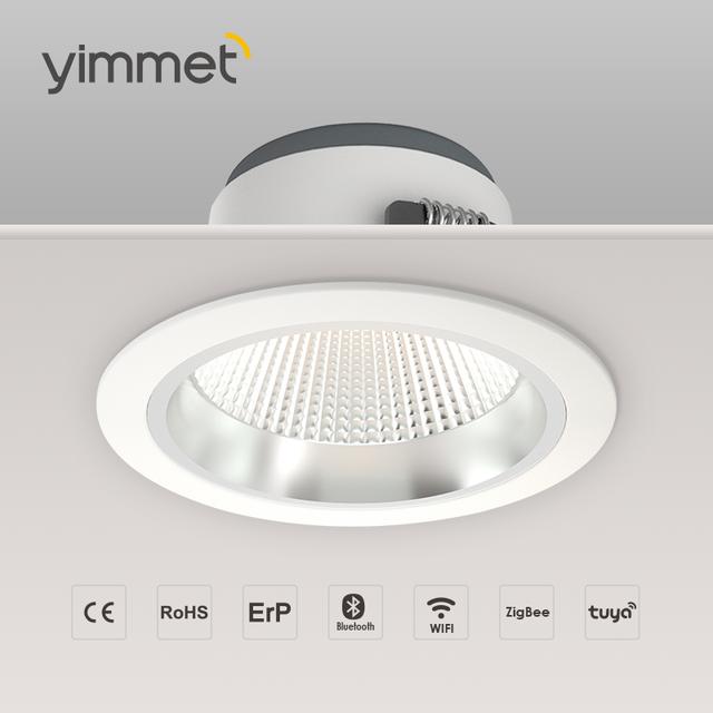 YIMMET Recessed Aluminum LED Light Fixture 6W High Brightness Durable Modern Design for Home Office Indoor Use