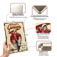 En gros Plaque Métallique Vintage 20x30cm, Affiche Rétro en Fer Blanc, Décoration Personnalisée pour Bar, Pub, Maison, Moto, Garage