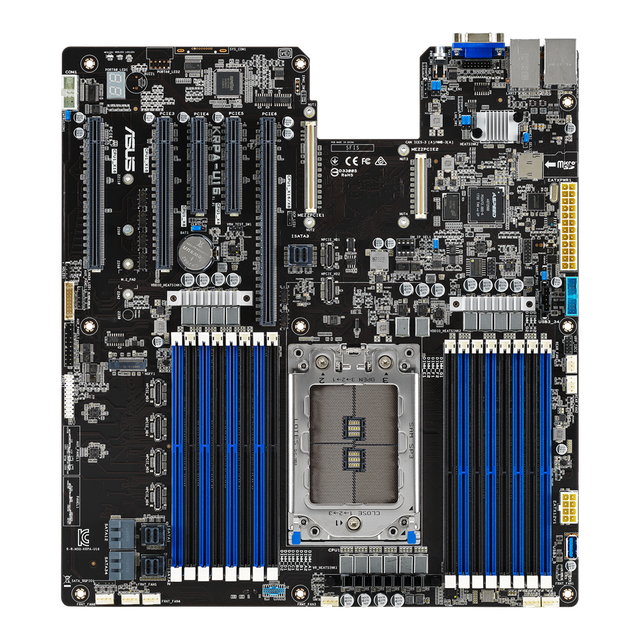 Used Original Server Motherboard AMD   7002 7003  EEB DDR4 3200 MHz, PCIe 4.0, M.2, KRPA-U16