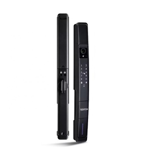 Simple <b>Door</b> Handle Settings Tuya Wifi Cloud WiFi 3D Face Recognition Digital Fingerprint Lock with Video <b>Intercom</b> Function - Product Image 2