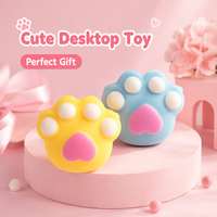 Jouet Squishy Patte de Chat Rempli de Farine, à Rebond Lent, Anti-Stress et Fidget Toy