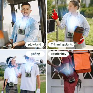 Ventilateur Socool 20000mAh Portable pour le Camping en Plein Air Ventilateur de Cou Rechargeable USB Contrôle à 10 Vitesses Sans Lame Portable pour la Maison et la Voiture - Product Image 5