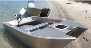 Bateau à catamaran en aluminium de 16 pieds, bateau à double coque en aluminium multi-usages pour la mer, la rivière, OEM ODM - Product Image 5