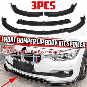 F30 F35 Front Lip 3Pcs <b>Car</b> Front Bumper Splitter Lip Spoiler Body Kit <b>Diffuser</b> <b>for</b> BMW 3 Series F30 F35 2016-2019 Accessories - Product Image 1