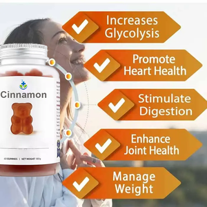 Complexe OEM de berbérine végétalien gomme gomme d'extrait de cannelle de Ceylan supplément sans sucre bonbons à la cannelle pour le système immunitaire - Product Image 3