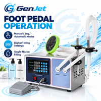 Mesin Pengisi Cairan Digital Satu Kepala dengan Pengatur Waktu Pengisian, Penghitung Batch, Mode Manual Jog dan Otomatis, Desain Kompak untuk Meja, 110V 220V
