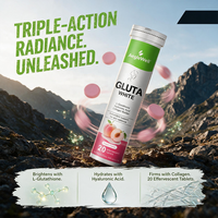 Comprimés effervescents Aeglewell Skin Glow au glutathion et à l'acide hyaluronique – Complément alimentaire beauté quotidien