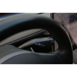 Funda Decorativa para Palanca de Cambios de Coche, Compatible con Tesla Model 3/Y, Diseño de Fibra de Carbono, Accesorios Interiores - Product Image 2