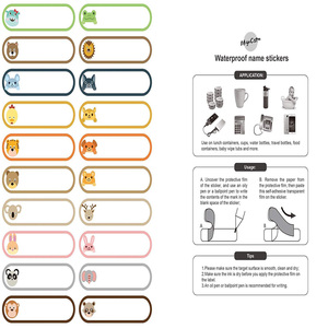 Etiquetas para Biberones para Guardería, Autolaminables, Etiquetas Impermeables para Escribir Nombres, Pegatinas <span class=keywords><strong>de</strong></span> Diferentes Tamaños y Colores - Product Image 6