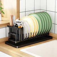 Petit bol de vidange de comptoir et porte-vaisselle support de tasse d'eau support de stockage multifonctionnel de cuisine