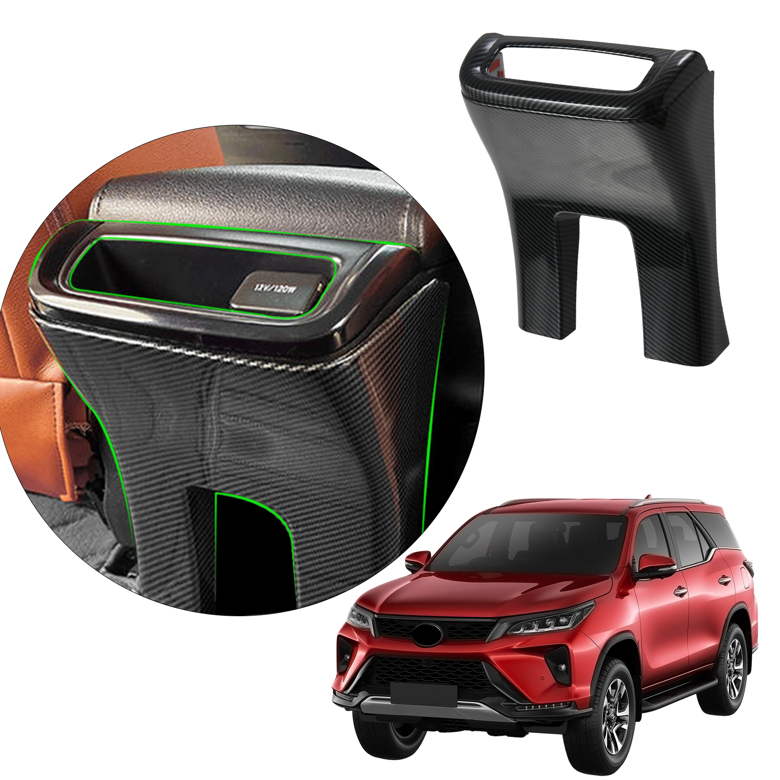 2022 Toyota Fortuner Rear AC Vent Cover - ABS Dust Guard