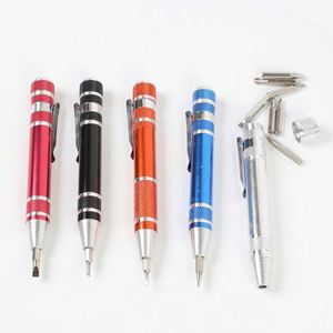 Stylo tournevis de précision magnétique pour techniciens, 8 en 1, en alliage d'aluminium, mini tournevis mécanique, multi-outils - Product Image 2
