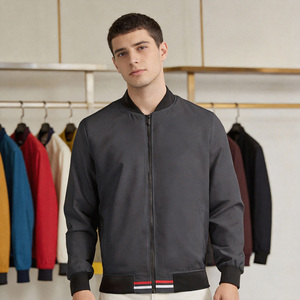 Giacca Sportiva Primaverile <span class=keywords><strong>da</strong></span> Uomo con Cerniera, Patchwork Tinto, Maniche Lunghe, Personalizzabile, Giacca Varsity Neutra per il <span class=keywords><strong>Lavoro</strong></span> - Controllo Qualità, Vendita all'Ingrosso - Product Image 3