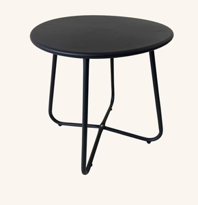 Table d'appoint minimaliste en <span class=keywords><strong>fer</strong></span> <span class=keywords><strong>forgé</strong></span> pour chambres d'hôtes, table basse ronde pour <span class=keywords><strong>salon</strong></span>, mini table à café - Product Image 3