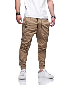 Nuovi <span class=keywords><strong>Pantaloni</strong></span> <span class=keywords><strong>Cargo</strong></span> da <span class=keywords><strong>Uomo</strong></span> Casual Business Stile Europeo e Americano con Coulisse e Laccetti alla Caviglia - Product Image 2
