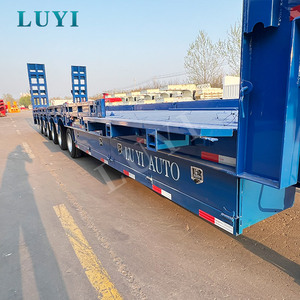 Semirremolque de Plataforma Baja de Seis Ejes para Trabajo Pesado, Transportador de Maquinaria de Gran Tamaño para África, <span class=keywords><strong>Asia</strong></span> Central, Construcción de Minas - Product Image 2