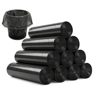 Sacchetti per la Spazzatura in Plastica Nera <span class=keywords><strong>Grande</strong></span> con Apertura Piatta, Rinforzati e di Sicurezza, Vendita all'Ingrosso - Product Image 1