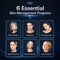 Appareil professionnel de soin du visage à goutte d'eau 6-en-1 pour lifting et raffermissement de la peau, équipement de beauté avec tensiomètre pour salon et spa OEM ODM