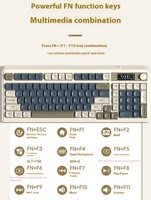 Clavier de jeu à membrane AULA S99PRO, nouveau, trois modes, rétroéclairage RVB, plastique, programmable, silencieux, clavier de bureau, logo personnalisé