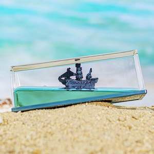 Crucero Fluid Drift Bottle <span class=keywords><strong>Ocean</strong></span> Adventure Series Reloj de arena Decoración de la sala de estar Barco creativo Adornos marinos - Product Image 3