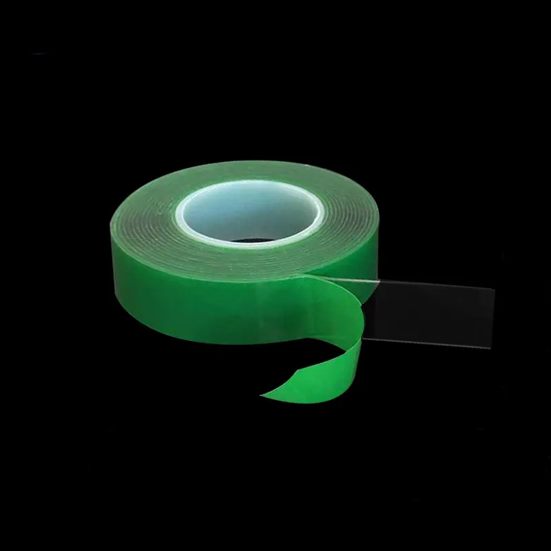 شريط لاصق نانو أخضر للبيع بالجملة قابل لإعادة الاستخدام من الاكريليك ثنائي الجوانب