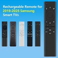 Télécommande TV rechargeable pour téléviseurs intelligents Samsung, remplacement pour les modèles 2019-2025 avec commande vocale, USB-C et charge solaire