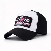 Casquette de baseball bicolore personnalisée avec logo, visière incurvée, haute qualité, 6 panneaux, en sergé de coton, pour le sport et le quotidien