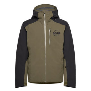 Chaqueta Acolchada Ligera y Cómoda para Hombre, con Capucha, Color Verde Oliva, Impermeable, Deportiva, con Logotipo Frontal, Corte Regular, para Invierno - Product Image 1