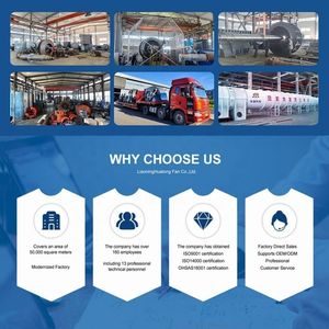 الكربون الصلب المكره عجلة المنفاخ الصناعية شعاعي مروحة المدعومة شفرة منحنية محرك الطرد المركزي - Product Image 3