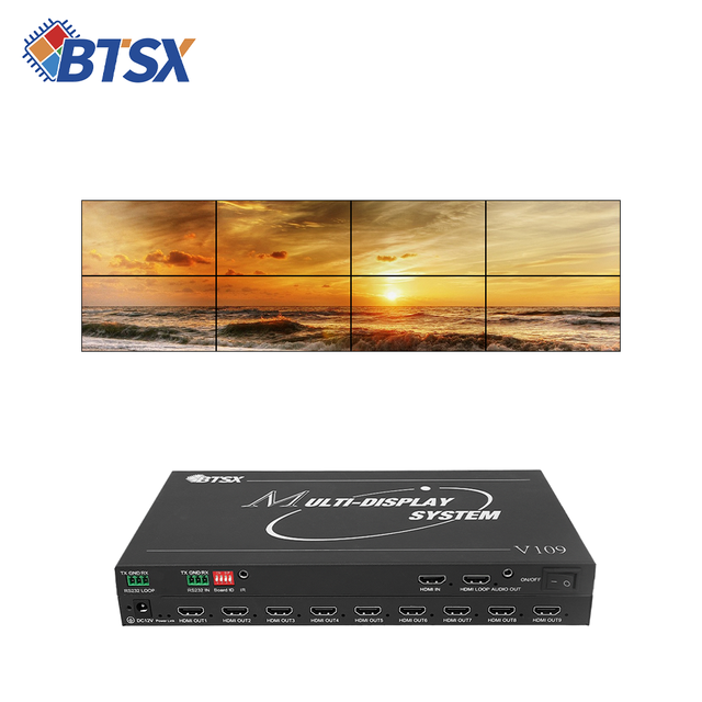Support2x3 3x2 2x4 4x2 3x3 Modes Customizable Resolutions for Digital Signage 4K/8K Video Wall Splitter