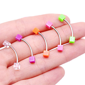 Getta Acero inoxidable Ojos <span class=keywords><strong>de</strong></span> <span class=keywords><strong>serpiente</strong></span> <span class=keywords><strong>Piercing</strong></span> Extremo <span class=keywords><strong>de</strong></span> la bola Curvo Barbell Puente ERL Lengua Anillo Acero Color Listo Envío Certificado ASTM - Product Image 4