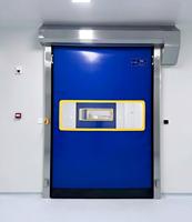Porte rapide automatique en PVC à grande vitesse avec capteur radar et télécommande pour atelier, entrepôt, entrepôt frigorifique