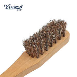 Cepillo para zapatos Yinste de madera maciza con cerdas suaves y mango largo para el cuidado del calzado - Product Image 2