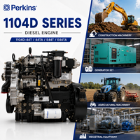Moteur diesel de construction Perkinns 1104D-E44T 4,4 L 91-100 CV 68-74,5 kW 2200 tr/min Turbo, moteur industriel pour équipement de puissance